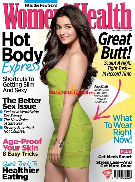 Alia Bhatt On The Cover Page Of Women S Health Magazine September Latest High Quality