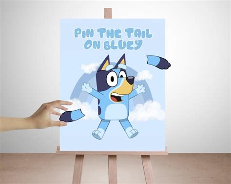 Bluey Pin The Tail On Bluey Party Favors Bluey Birthday Party Etsy Norway