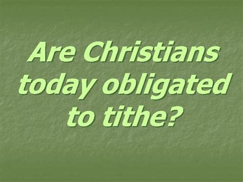 What Does The Bible Say About Tithing