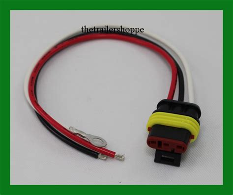 These were usually sold as a mating pair, but gradually de facto and then official standards arose to enable the interchange of compatible devices. Replacement Plug 3 wire Waterproof Sealed 3 Pin Pigtail ...