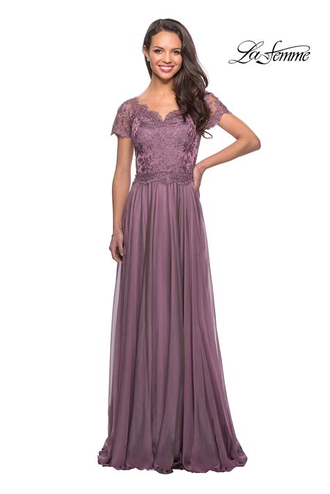 Save 5% with coupon (some sizes/colors) La Femme Mother of the Bride Dress Style #27098 | La Femme