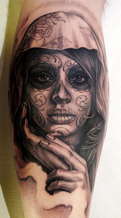 Deadly Day Of The Dead Girl Tattoo Tattoos Pinterest
