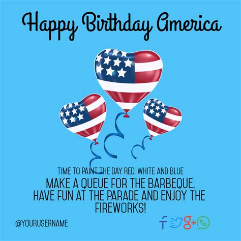 4th Of July Message 4thofjuly Design Template 103619