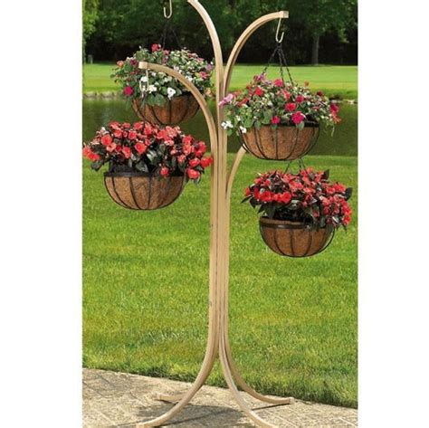 Hb4t A Cobraco 4 Arm Tree With Hanging Baskets By Cobraco Plant Stands