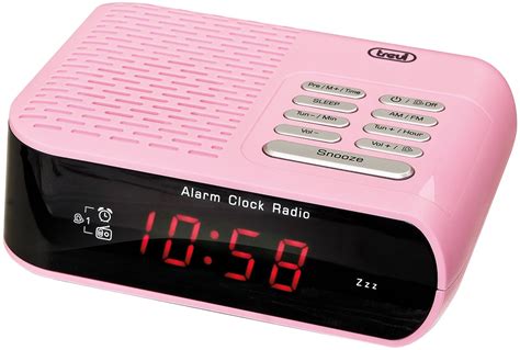 Trevi Rc827 Electronic Bedside Alarm Clock With Am Uk