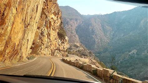 Driving The Scenic But Dangerous Kings Canyon Scenic Byway In Sequoia Kings Canyon National Park