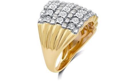 Up To 84 Off On 1 2 CTTW Fashion Diamond Band Groupon Goods