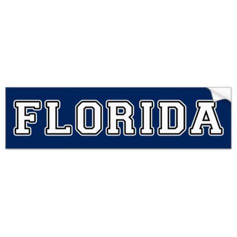 Florida Bumper Sticker Florida State Flag Orlando Beach Coconut Creek