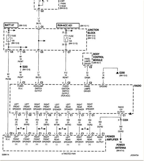 2005 Chrysler Sebring Radio Wiring Diagram