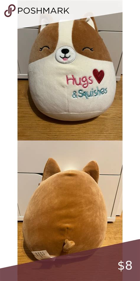 Squishmallow Regina The Corgi Hearts 8 Plush Hugs And Kisses In 2023