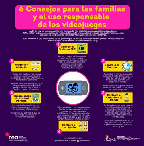 6 Consejos Para Familias Y El Uso Responsable De Los Videojuegos