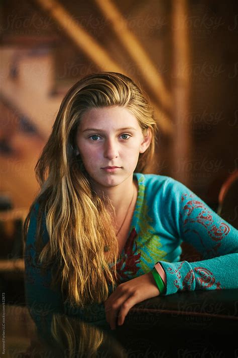 Portrait Of Young Teen Girl By Stocksy Contributor Raymond Forbes