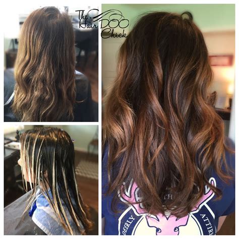 Cosy up with a tray of roasted chestnuts straight out of the oven. Colormelt/hair painting dark chocolate with honey roasted hilights | Hair painting, Hair ...