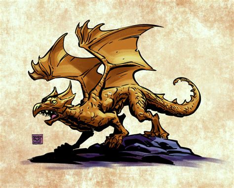 Drawing The Monster Manual 11 Bronze Dragon Wyrmling Brandon Palas