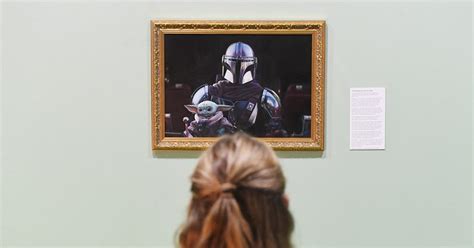 Star Wars The Mandalorian Portrait Unveiled At A London Gallery What
