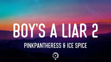 Pinkpantheress Ice Spice Boys A Liar Pt 2 Lyrics Youtube