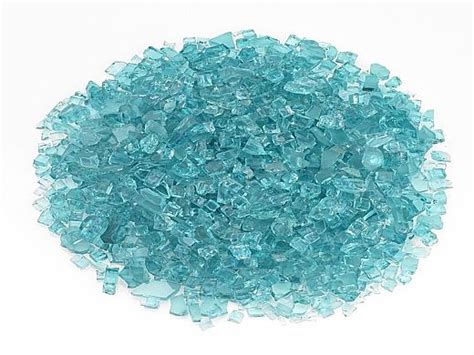 American Fireglass One Fourth Inch Classic Collection Azuria Fire Glass 10 Pound Jar Aff