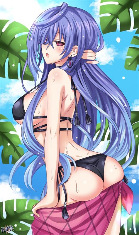Lewdkuma Iris Heart Kami Jigen Game Neptune V Neptune Series Highres 1girl Artist Name