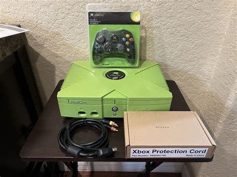 Original Xbox Mountain Dew Limited Edition Green Console With New