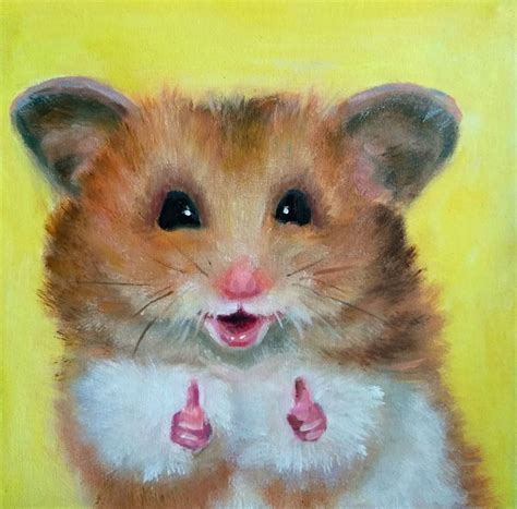Positive Art For Nursery Kids Room Funny Hamster Artfinder
