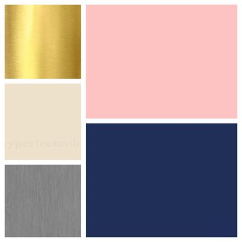 Have A Navy Grey Gold Blush And Cream Color Scheme In