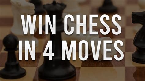 How To Win Chess In 4 Moves And Learn Chess Opening Tricks Scholars