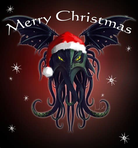 Cthulhu Christmas By Theepic1 On Deviantart Scary Christmas Creepy