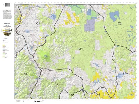 Deer Hunting Zones In California Maps Printable Maps