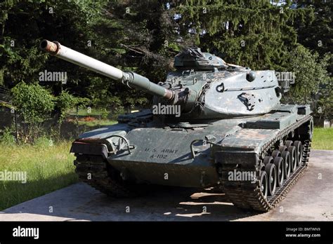 United States M60a1 Army Tank Also Called The Patton Tank In Honor Of