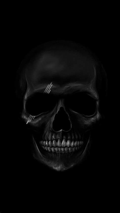 Caveira Skull Wallpaper Iphone Dark Phone Wallpapers Dark Wallpaper