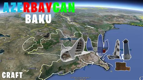 Minecraftda Baku Azerbaycan Xeritesi Youtube