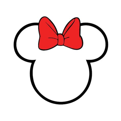Minnie Mouse 4 Outline Digital Download Svg Png Etsy