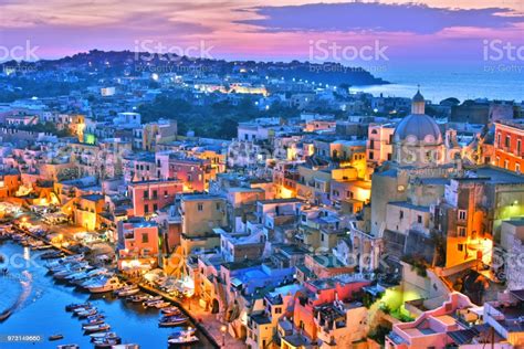 Campania was colonised by ancient greeks and was part of magna græcia. Architecture Of Procida Island Campania Italy Stock Photo ...