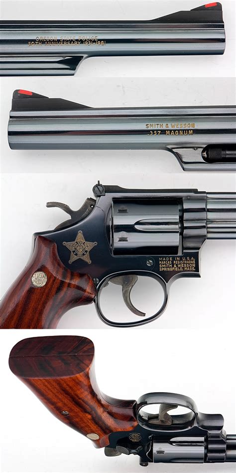 Smith And Wesson Model 19 Oregon State Police 50th Anniversary Display