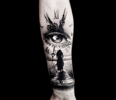 Clock And Eye Tattoo By Dominik Hanus Post 28394 Eye Tattoo All