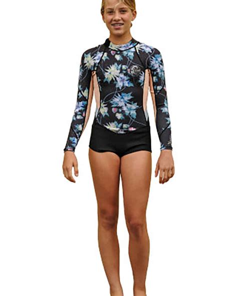 Oneill Girls Bahia Ls Springsuit Surf Girls Wetsuits Sequence