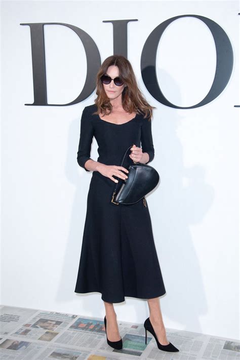 Carla Bruni Dior Show At Paris Fashion Week Celebmafia