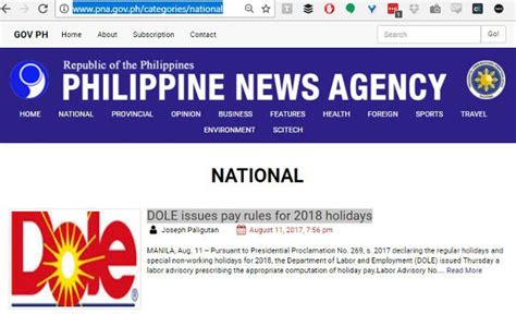 Philippine News Agencys Story On Labor Dept Uses Dole Pineapple Logo