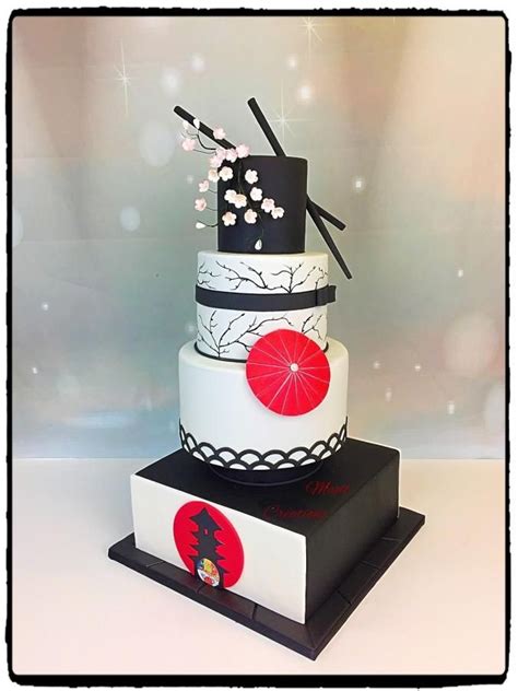 japanese cake by madl créations by cindy sauvage themed birthday cakes themed cakes japanese