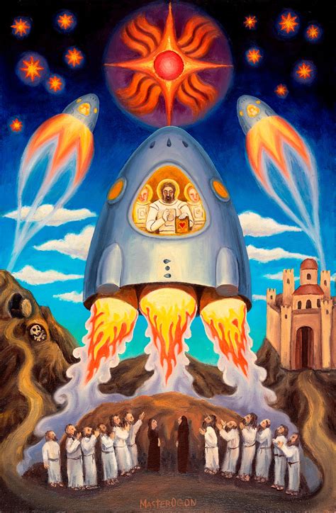 Ascension Of Christ Digital Download File Oil Painting Space Art Ufo Anunnaki Ancient Aliens