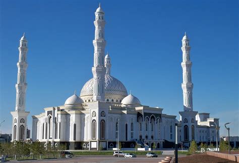 Hazrat Sultan Mosque In Astana Kazakhstan