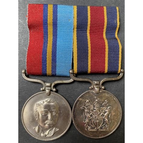 Rhodesia Pair Of Medals Includes General Service Medal 12253s Sec Ldr