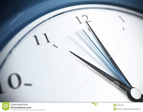 Clock And Sweep Second Hand Stock Illustration Illustration Of