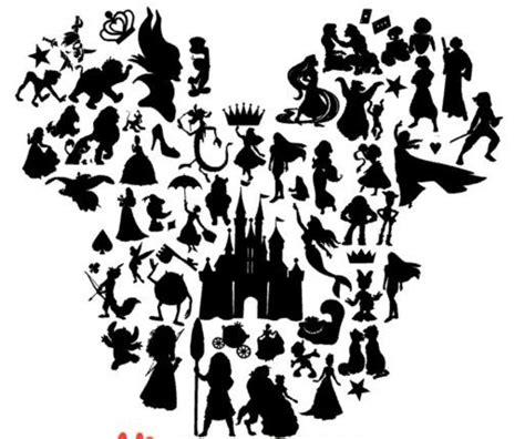 Pin By Pattie Baquedano Bow On Disney Disney Silhouette Disney