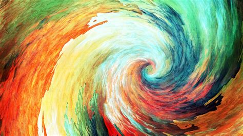 Wallpaper 1920x1080 Px Abstract Anime Colorful Painting Spiral