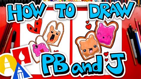 How To Draw Funny Peanut Butter And Jelly Youtube