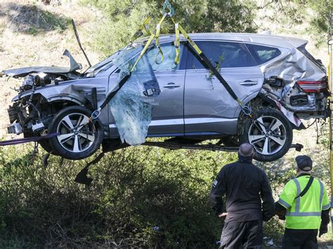 Tiger Woods Crash Caused By Unsafe Speed La County Sheriff Says Npr