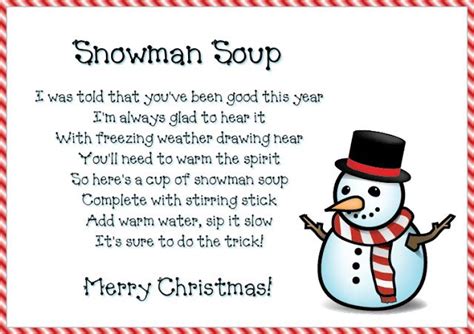 Give The T Of Snowman Soup Snowman Soup Snowman Soup Poem