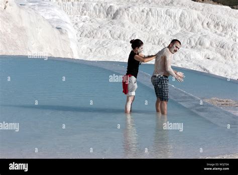 Pamukkale Bathers Hi Res Stock Photography And Images Alamy