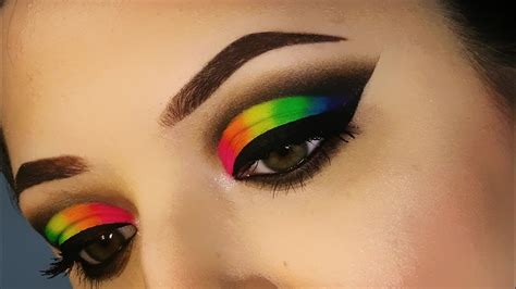 Neon Rainbow Carnival Makeup Tutorial Rainbowweekseries